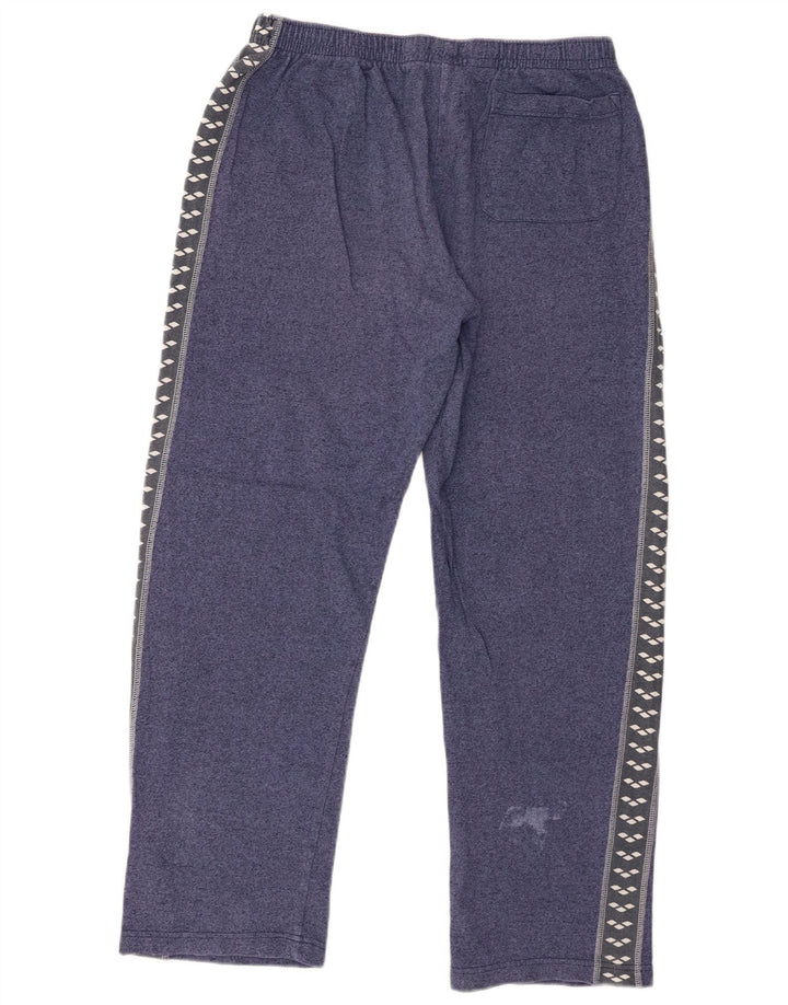 Arena Mens Graphic Tracksuit Trousers Large Blue Flecked