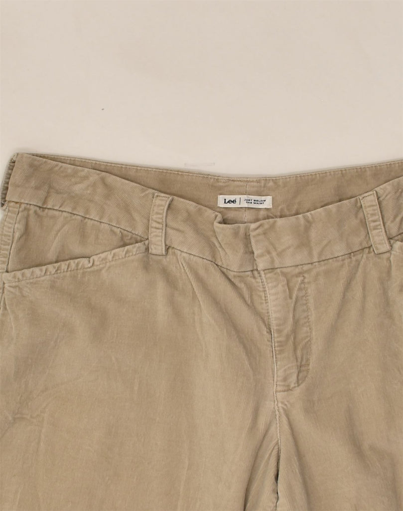 LEE Womens Straight Corduroy Trousers US 8 Medium W32 L30 Beige Cotton | Vintage Lee | Thrift | Second-Hand Lee | Used Clothing | Messina Hembry 