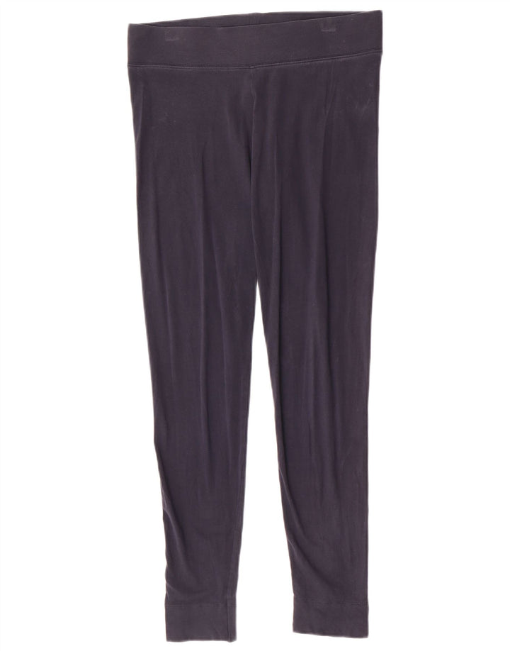 Marks & Spencer Womens Leggings UK 12 Medium  Navy Blue Cotton