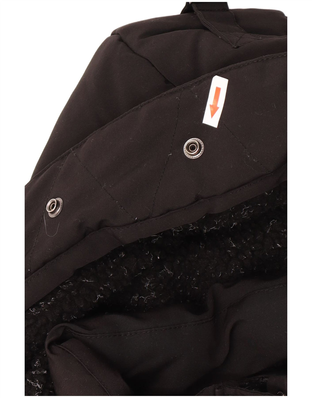 Superdry Womens Hooded Padded Jacket UK 12 Medium  Black Polyester