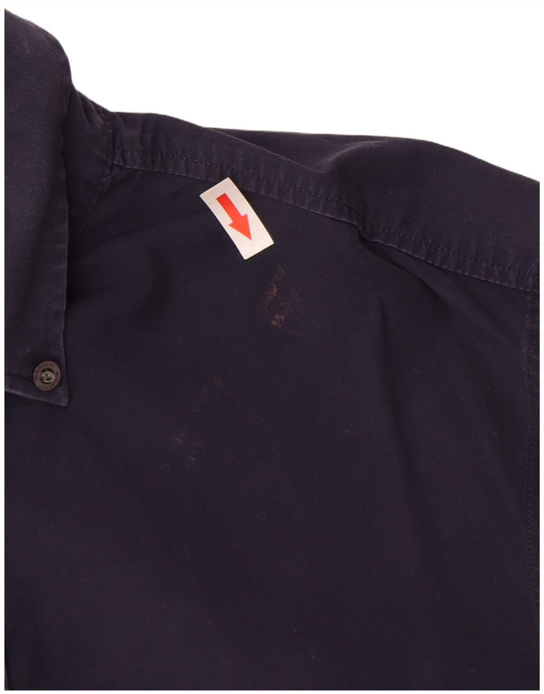 Burberry Mens BRIT Shirt Medium Navy Blue Cotton