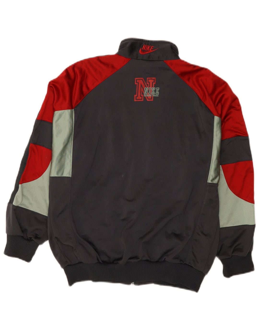 Nike Boys Graphic Tracksuit Top Jacket 10-11 Years Medium Grey Colourblock