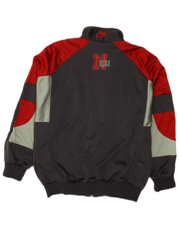 Nike Boys Graphic Tracksuit Top Jacket 10-11 Years Medium Grey Colourblock