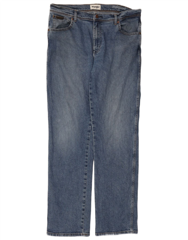 Wrangler Mens Texas Straight Jeans W36 L32 Blue
