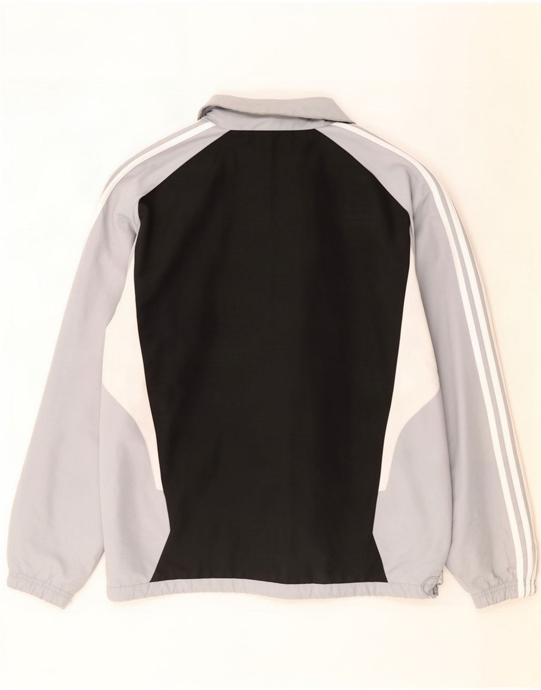 Adidas Mens Tracksuit Top Jacket UK 50/52 2XL Black Colourblock Polyester
