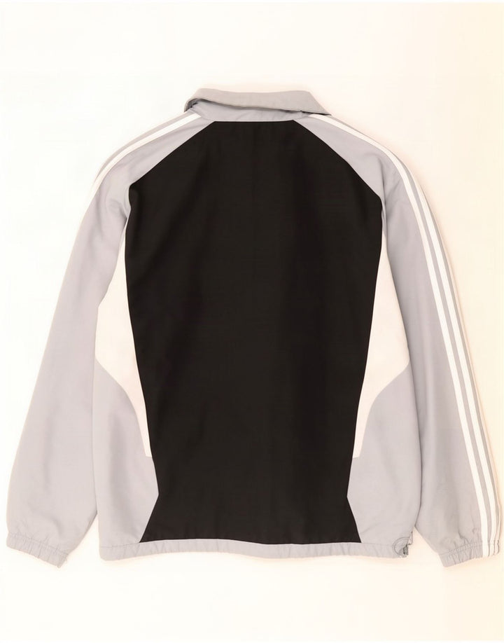 Adidas Mens Tracksuit Top Jacket UK 50/52 2XL Black Colourblock Polyester