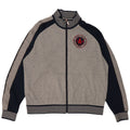 Asics Mens Graphic Tracksuit Top Jacket Large Grey Colourblock