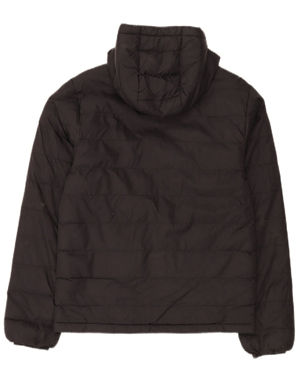 Mountain Warehouse Mens Hooded Padded Jacket UK 34 XS Black Polyamide
