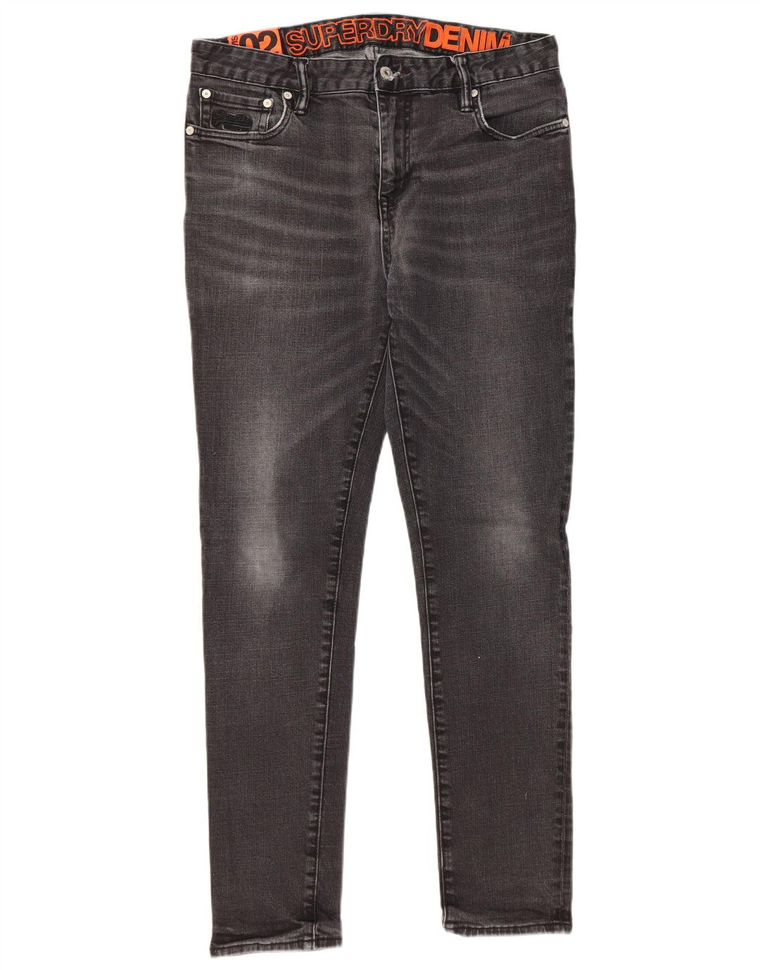 Superdry Mens Skinny Jeans W34 L29 Grey Cotton