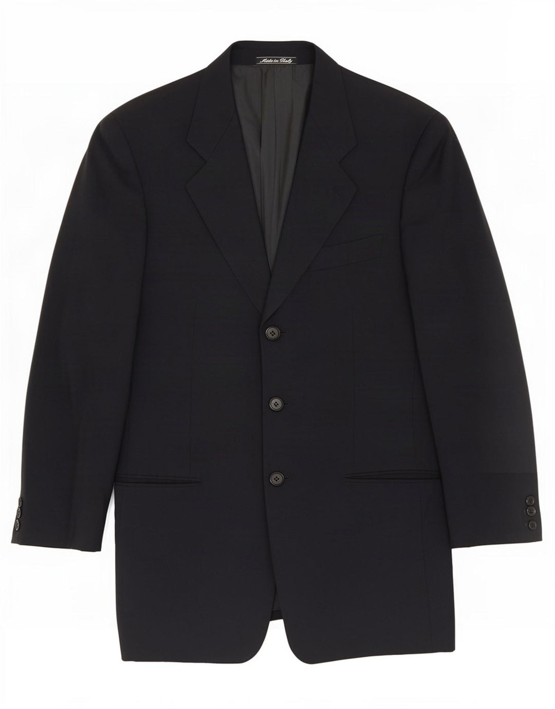 Giorgio Armani Mens 3 Button Blazer Jacket IT 46 Small Navy Blue