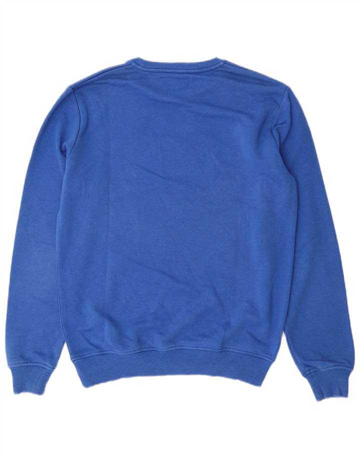 Refrigiwear Mens Graphic Sweatshirt Jumper Small Blue Cotton