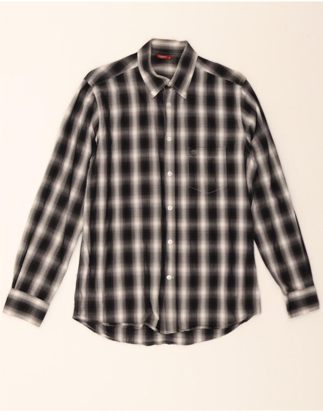 CARRERA Mens Shirt Medium Black Check Cotton Vintage Carrera and Second-Hand Carrera from Messina Hembry 