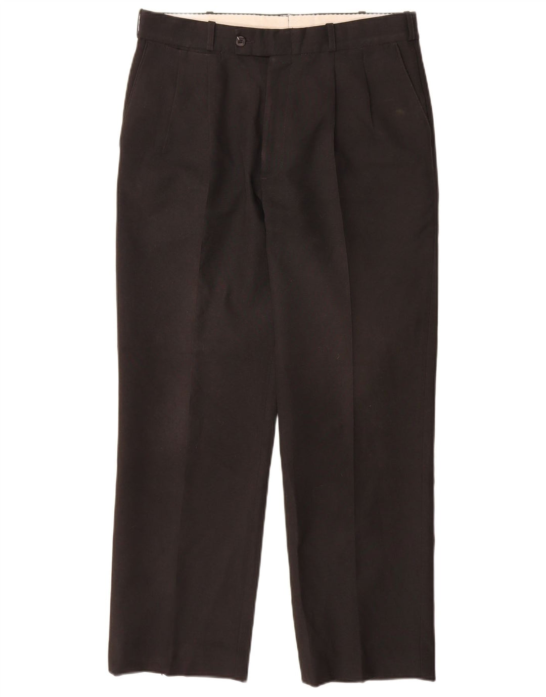 Farah Mens Pegged Suit Trousers W34 L31 Black Polyester