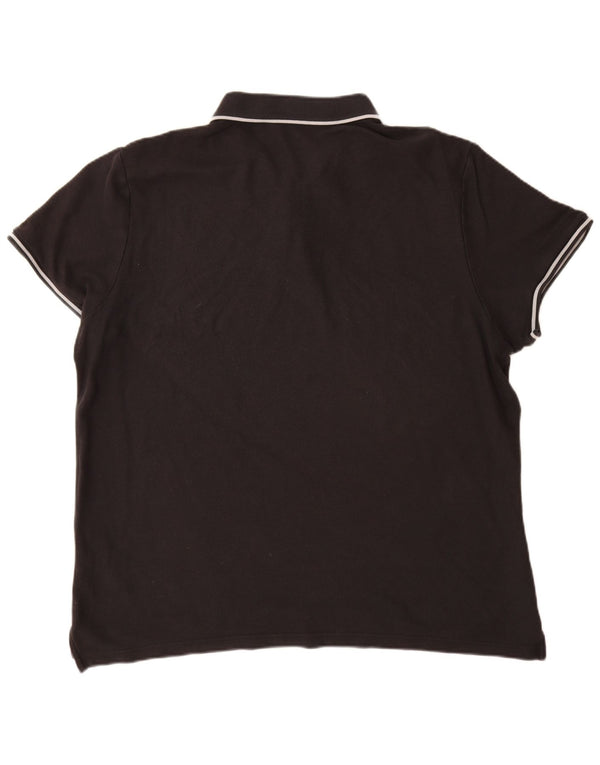 NIKE Mens Polo Shirt 2XL Black Cotton