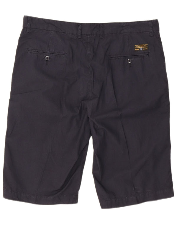 Avirex Mens Chino Shorts W38 XL  Navy Blue Cotton