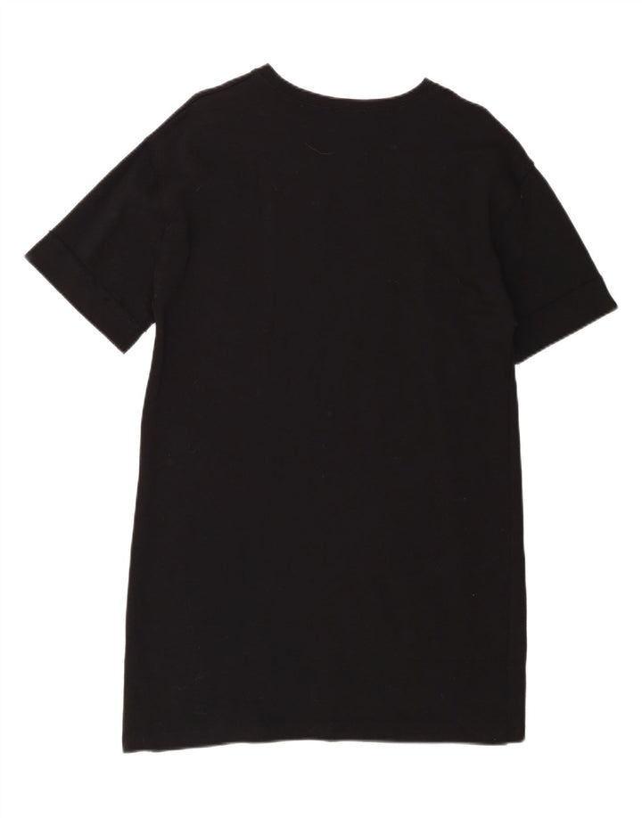 ZARA Womens T-Shirt Dress UK 14 Medium Black Vintage Zara and Second-Hand Zara from Messina Hembry 