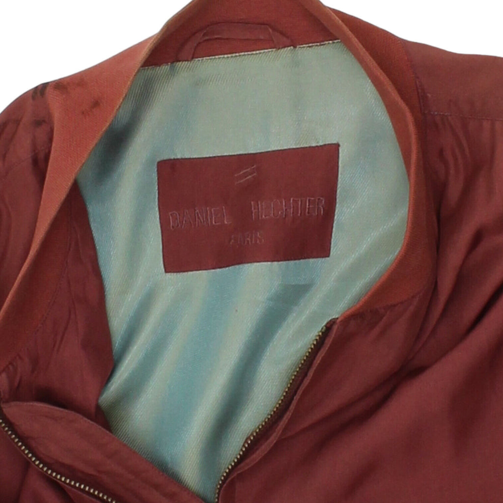 Daniel Hechter Mens Red Full Zip Silk Bomber Jacket | Vintage High End Designer | Vintage Messina Hembry | Thrift | Second-Hand Messina Hembry | Used Clothing | Messina Hembry 