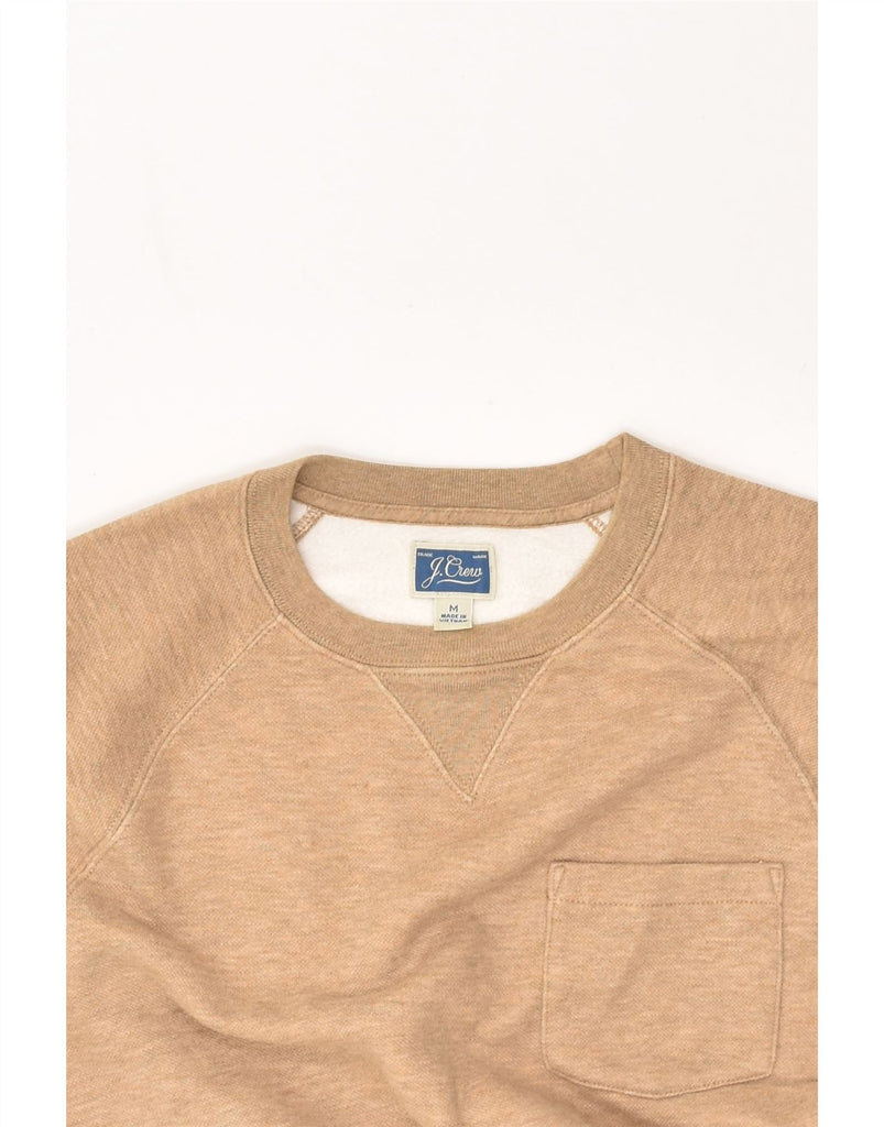 J. CREW Mens Sweatshirt Jumper Medium Beige Cotton | Vintage J. Crew | Thrift | Second-Hand J. Crew | Used Clothing | Messina Hembry 