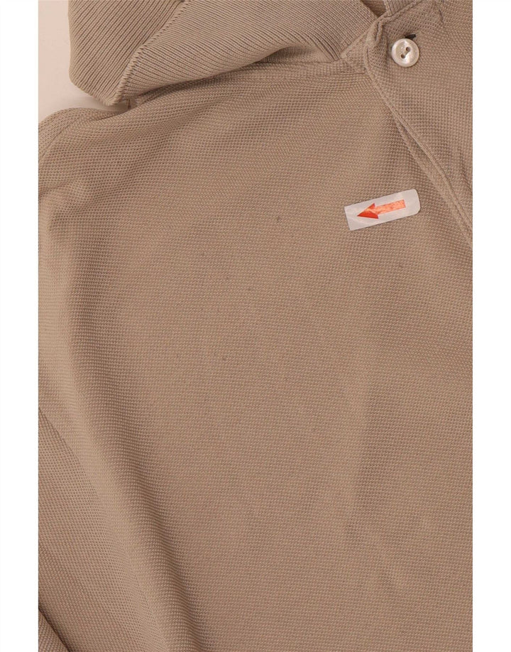 Lacoste Mens Polo Shirt Size 5 Large Beige Cotton