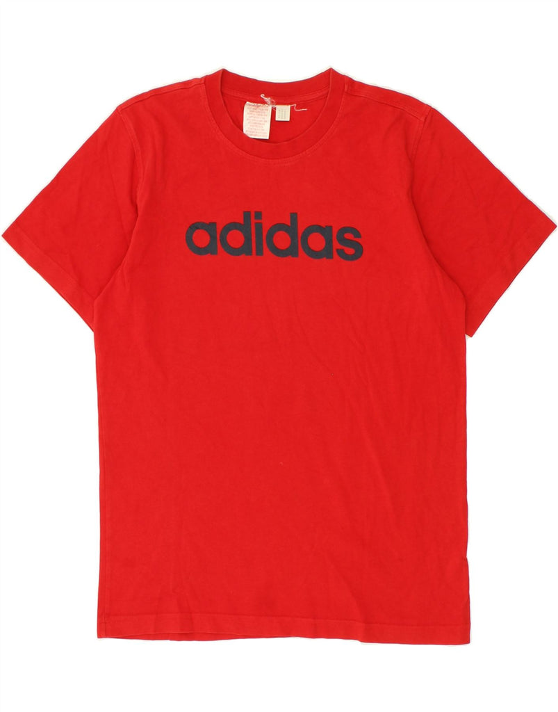 ADIDAS Mens Graphic T-Shirt Top Small Red | Vintage Adidas | Thrift | Second-Hand Adidas | Used Clothing | Messina Hembry 