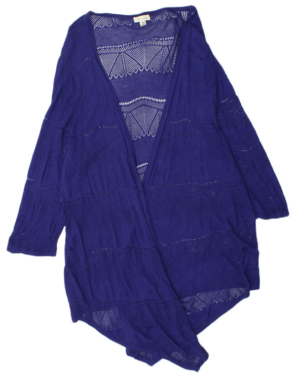 Marks & Spencer Womens Autograph Longline Cardigan Sweater UK 18 XL Purple