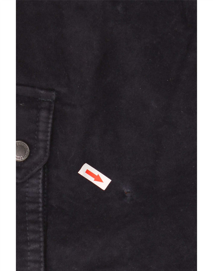 Henry Cottons Mens Pea Coat IT 50 Large Navy Blue Cotton