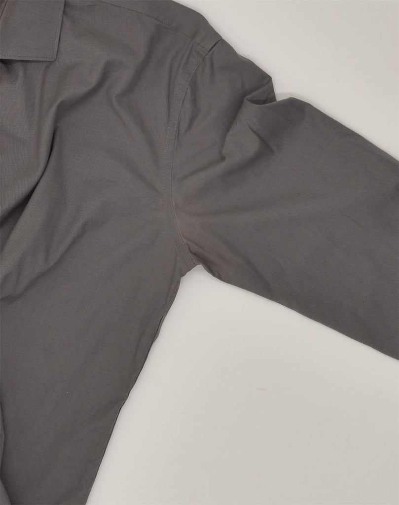 DKNY Mens Slim Fit Shirt Size 15 1/2 Medium Grey Cotton | Vintage Dkny | Thrift | Second-Hand Dkny | Used Clothing | Messina Hembry 