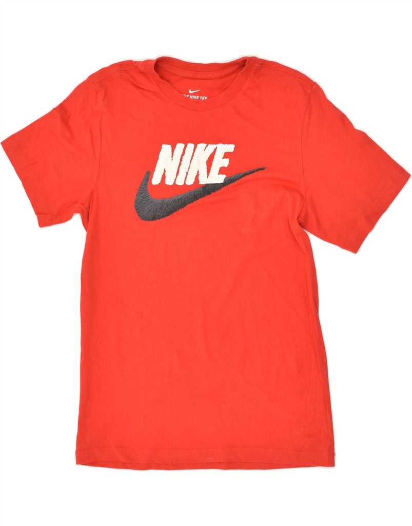 NIKE Mens Graphic T-Shirt Top Small Red Cotton | Vintage Nike | Thrift | Second-Hand Nike | Used Clothing | Messina Hembry 