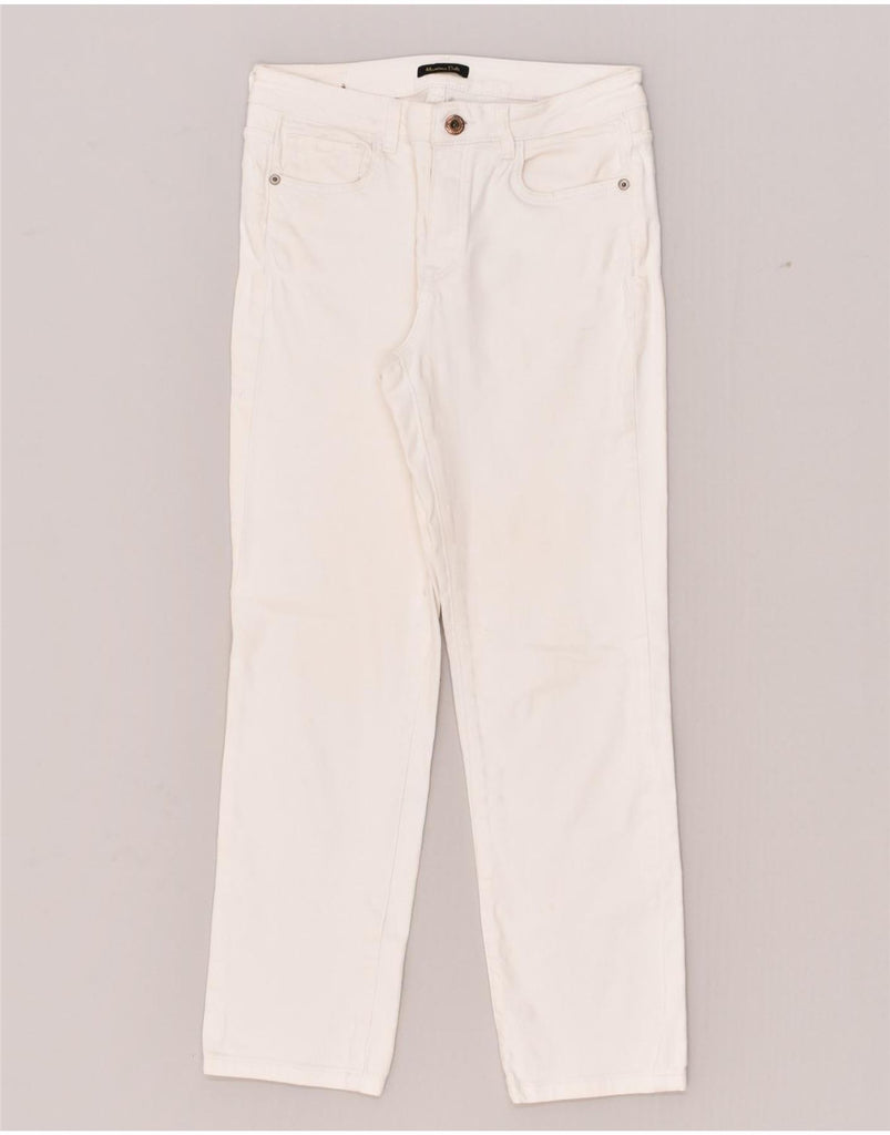 MASSIMO DUTTI Womens Straight Jeans W28 L26  White | Vintage Massimo Dutti | Thrift | Second-Hand Massimo Dutti | Used Clothing | Messina Hembry 