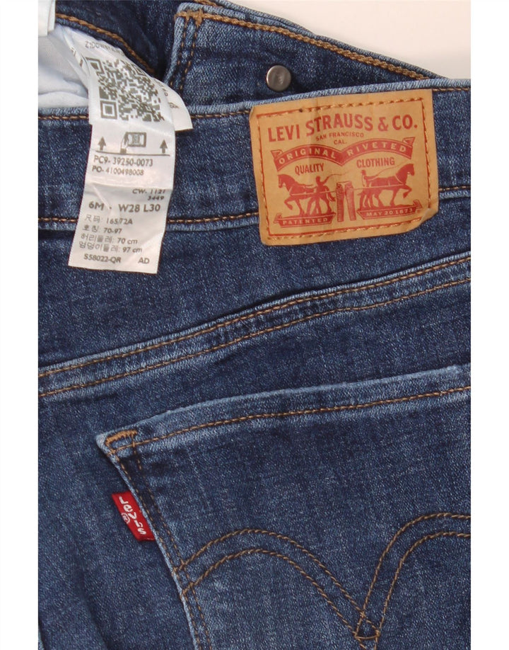 Levi's Womens Classic Straight Jeans US 6 Medium W28 L30 Blue Cotton