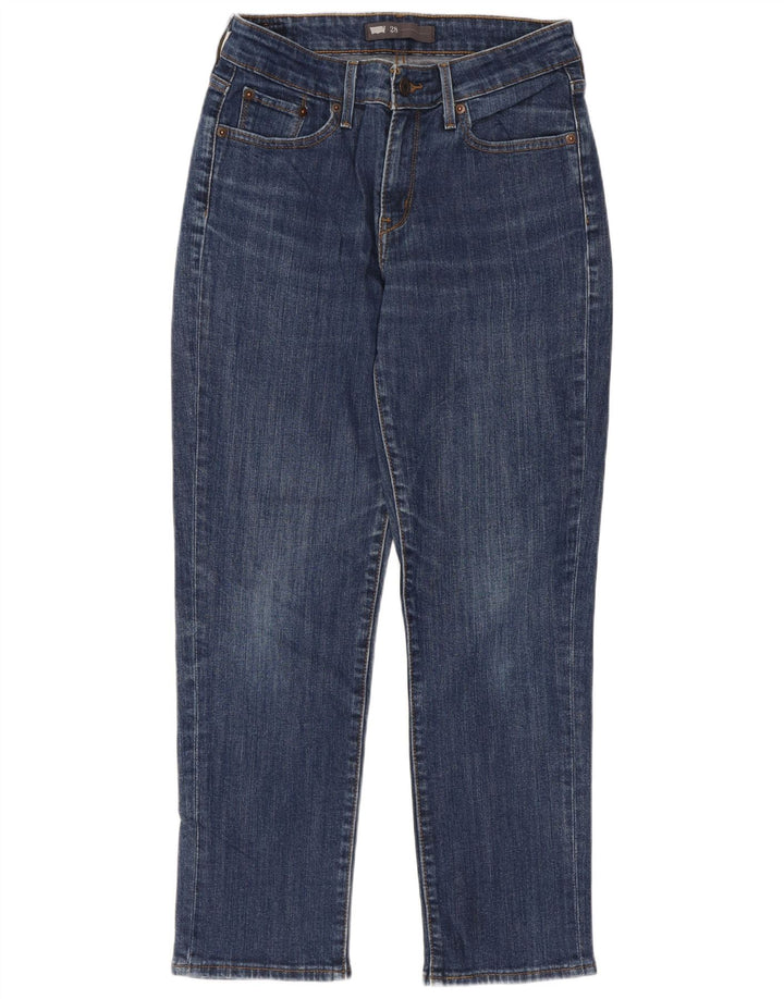 Levi's Womens Tapered Jeans W28 L26 Blue Cotton