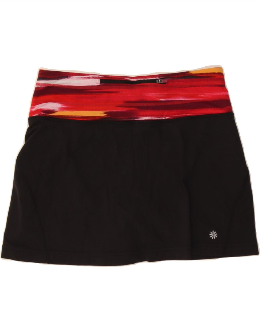 ATHLETA Womens Skort UK 14 Medium Black Colourblock Nylon Vintage Athleta and Second-Hand Athleta from Messina Hembry 