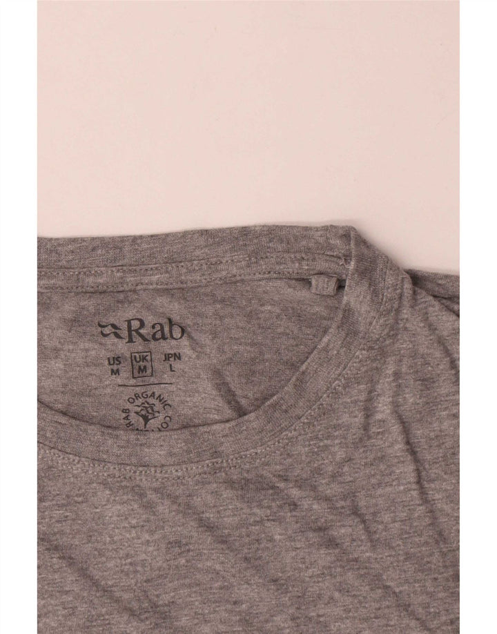 Rab Mens Graphic T-Shirt Top Medium Grey
