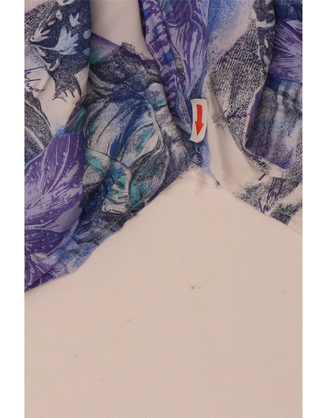 Vintage Mens T-Shirt Top Large Purple Floral