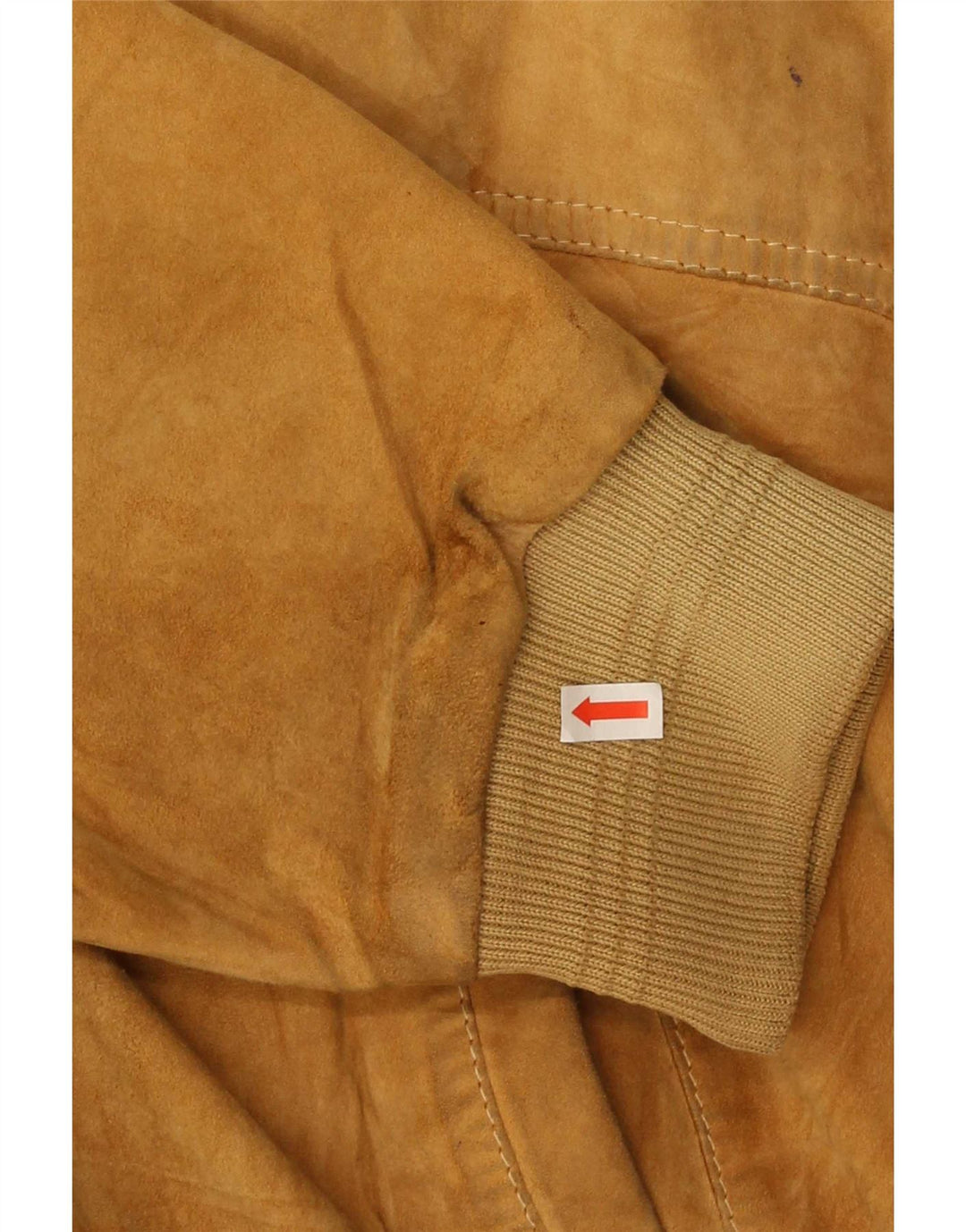 Vintage Mens Suede Bomber Jacket IT 50 Large Beige