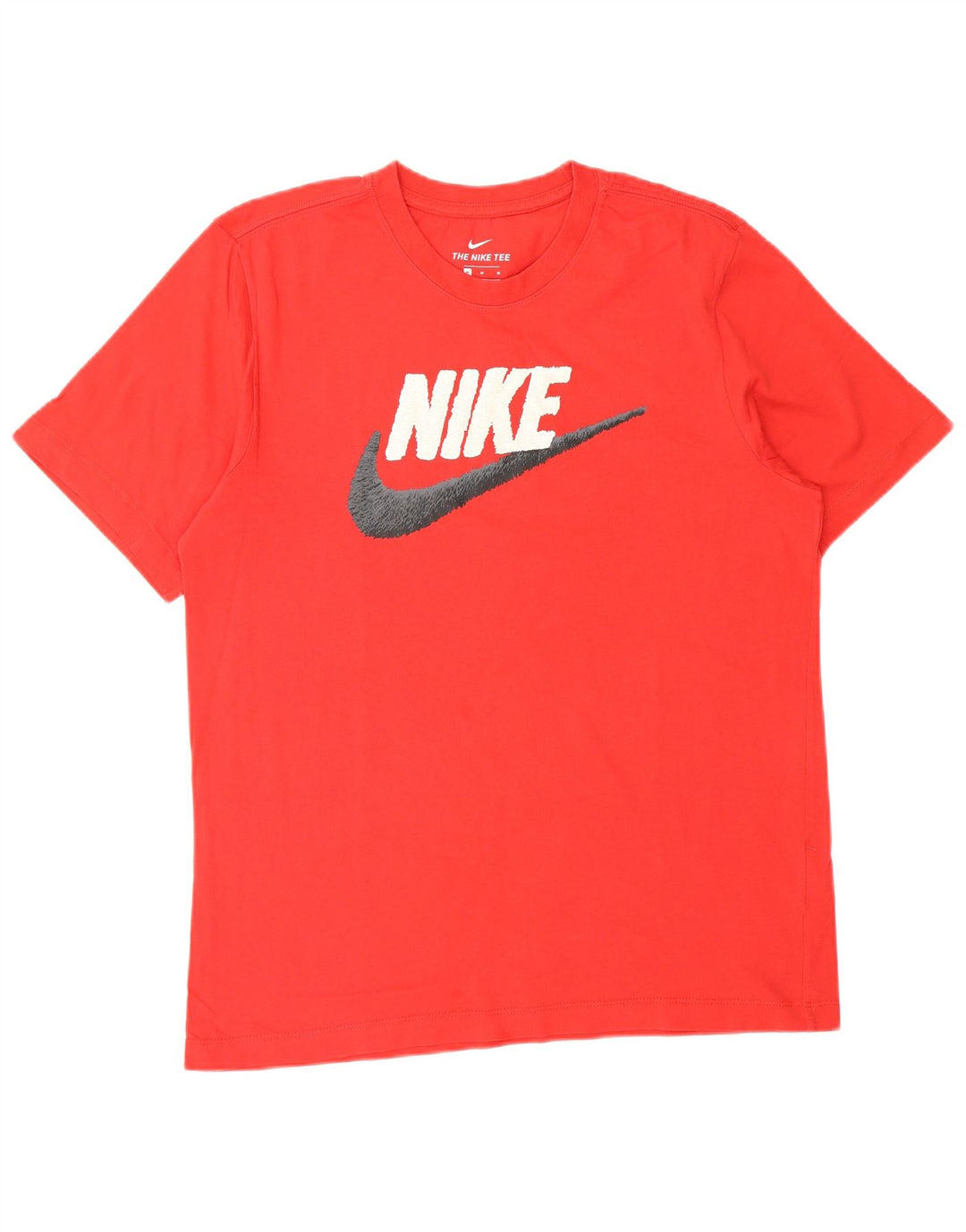NIKE Mens Graphic T-Shirt Top Medium Red Cotton