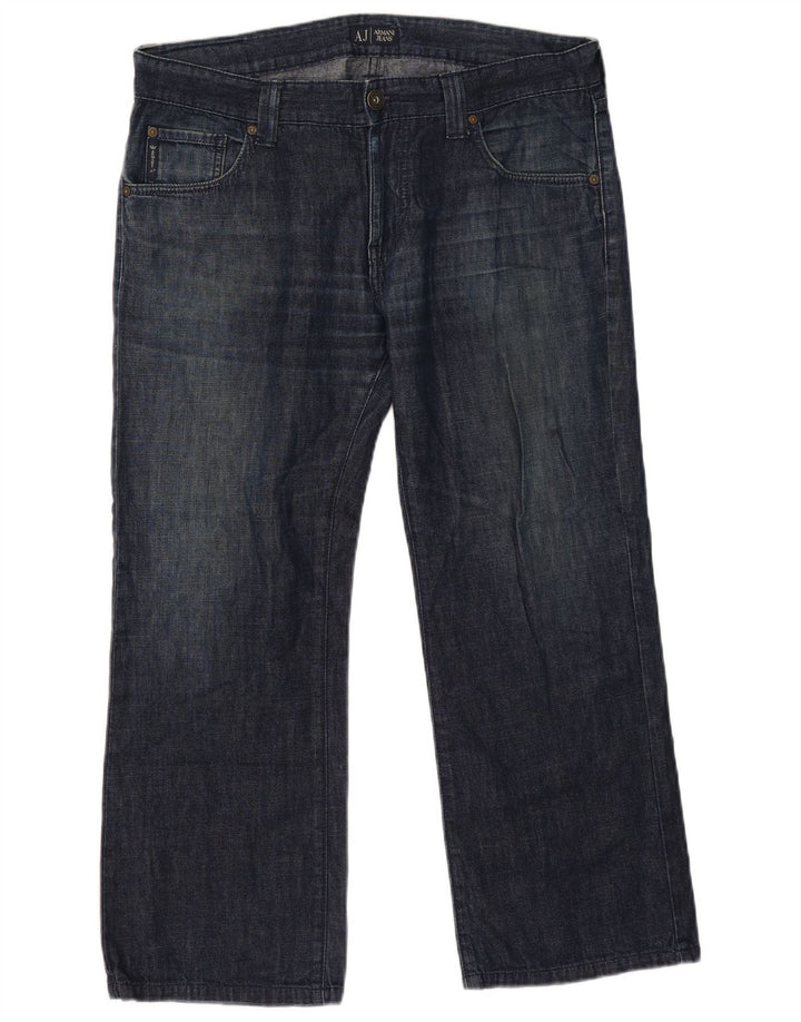 Armani Womens Straight Jeans W36 L26 Navy Blue Cotton