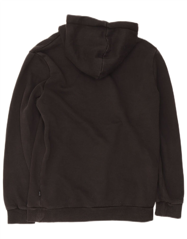 Puma Mens Graphic Hoodie Jumper Small Black Cotton