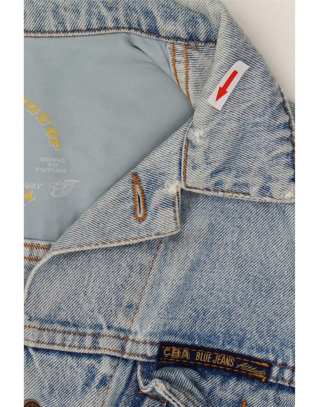 Vintage Womens Denim Jacket UK 16 Large Blue