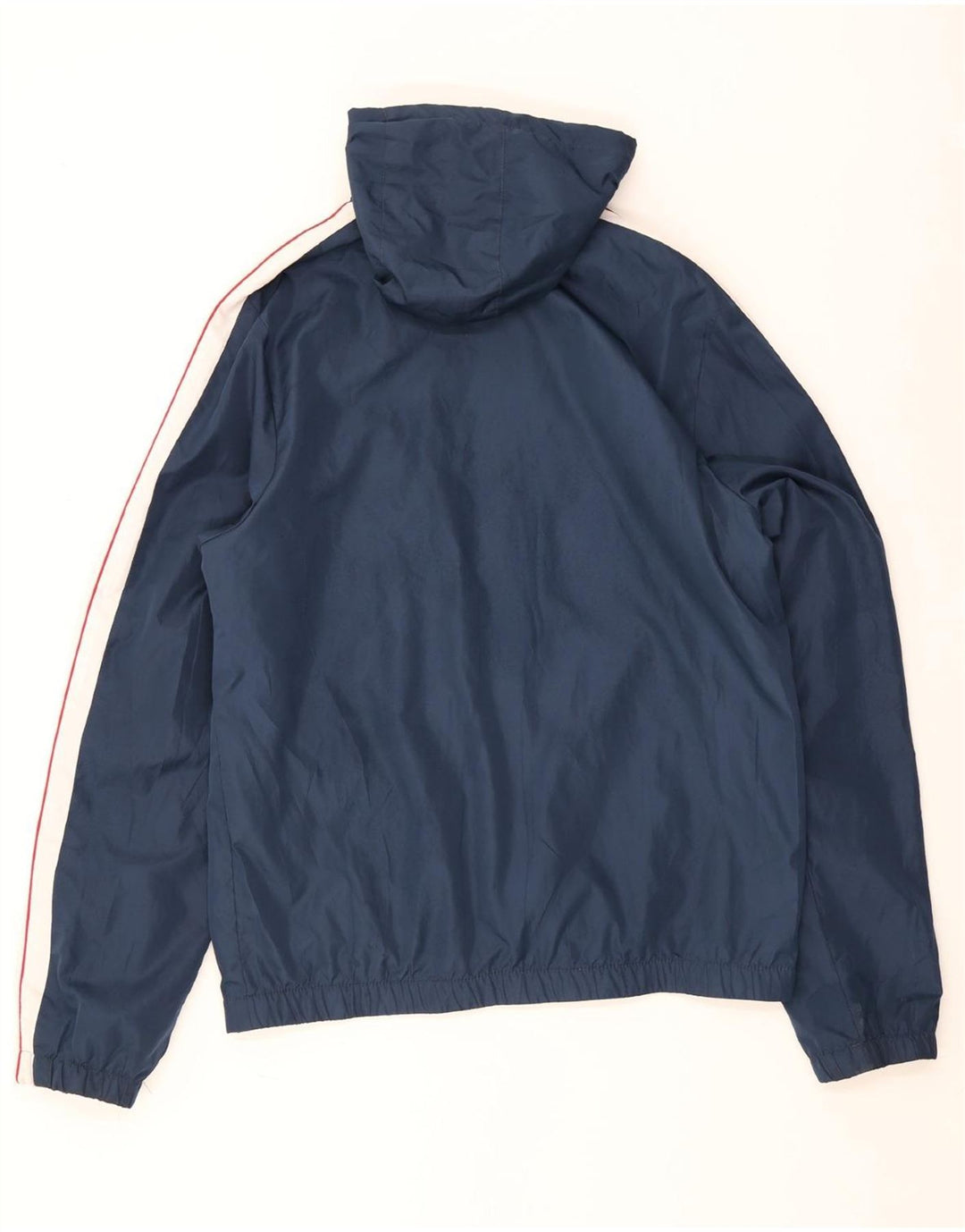 Ellesse Mens Hooded Rain Jacket UK 42 XL Blue Colourblock Polyester