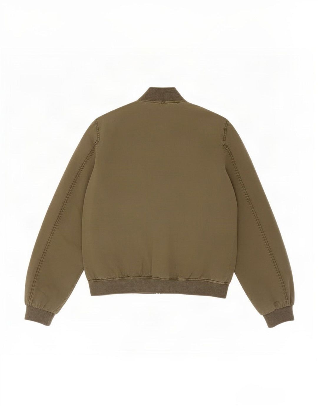 Zara Mens Bomber Jacket UK 36 Small Khaki Cotton