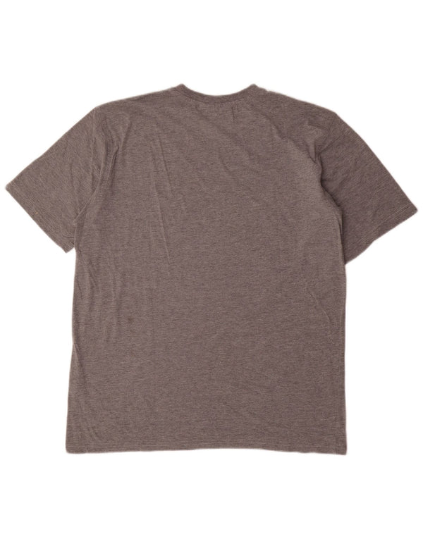 Puma Mens Graphic T-Shirt Top Large Grey Flecked Cotton