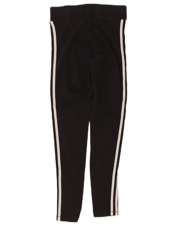 Adidas Womens Leggings UK 10 Small Black Cotton