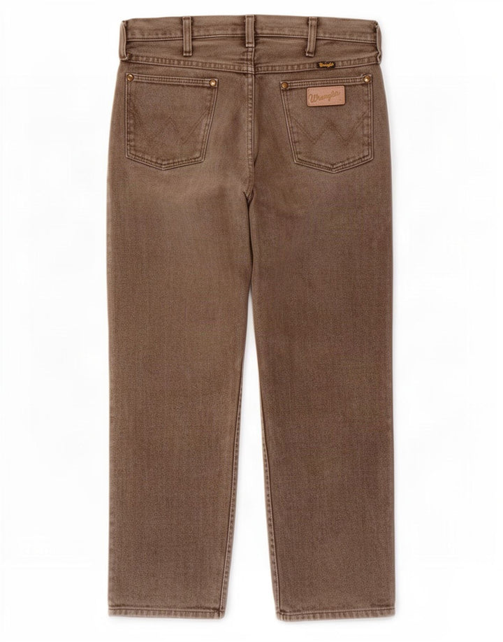 Wrangler Mens Straight Jeans W32 L28 Brown