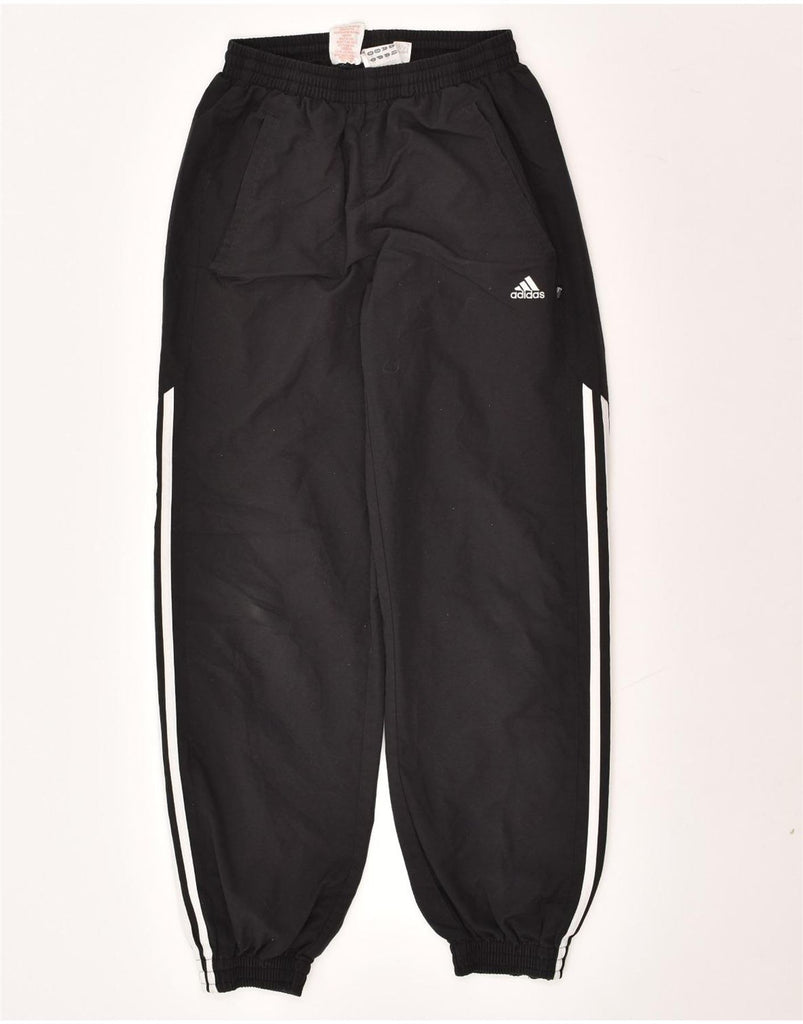 ADIDAS Mens Tracksuit Trousers Joggers Small Black Polyester | Vintage Adidas | Thrift | Second-Hand Adidas | Used Clothing | Messina Hembry 