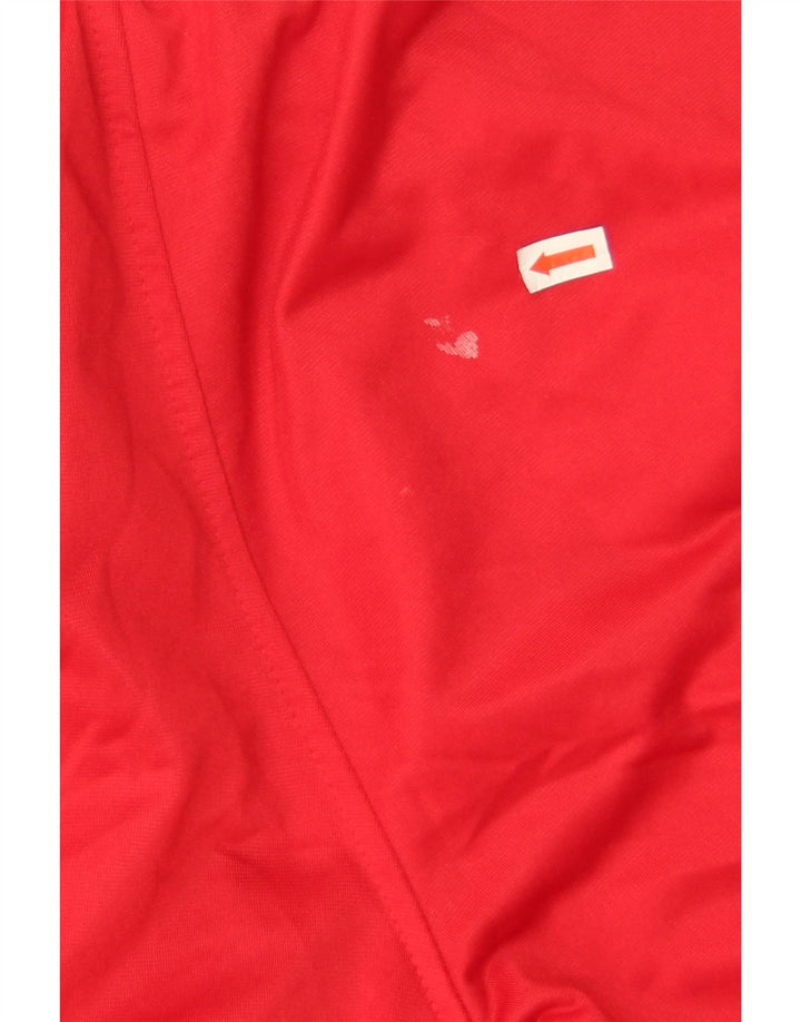 Asics Womens Tracksuit Trousers UK 8 Small  Red Polyester