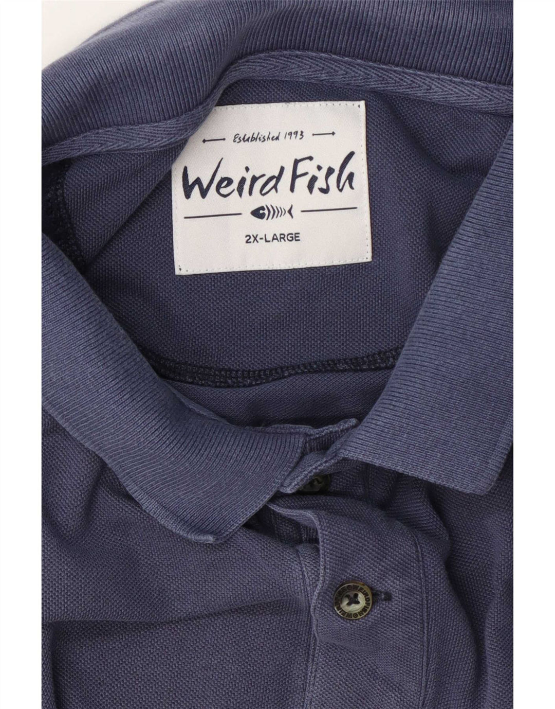 Weird Fish Mens Polo Shirt 2XL Navy Blue