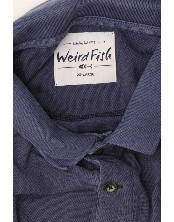 Weird Fish Mens Polo Shirt 2XL Navy Blue