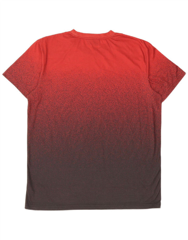 Mckenzie Mens T-Shirt Top Large Red Tie Dye Polyester