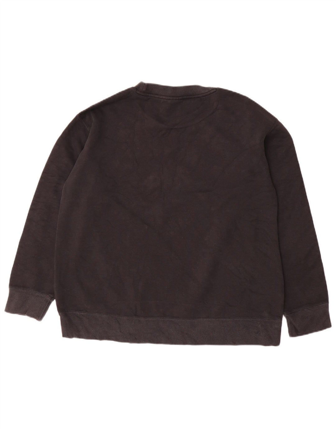 Adidas Womens Oversized Sweatshirt Jumper UK 8 Small Black Cotton